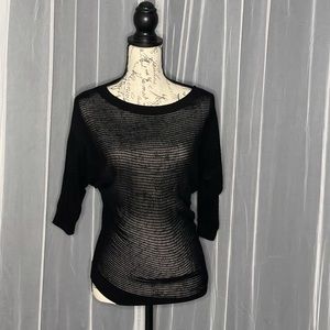 Express Women’s dolman sweater black with 3/4 length sleeves